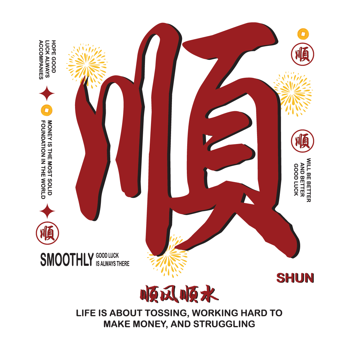 顺 smoothly