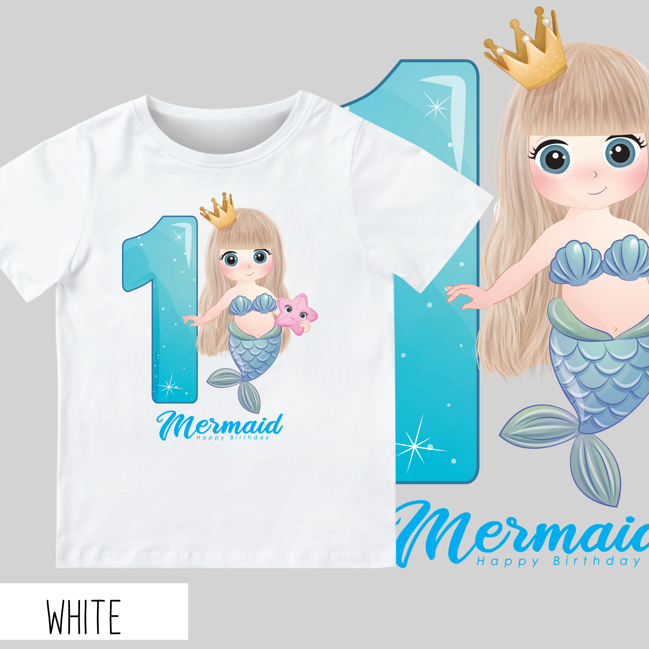 Mermaid HBD 1 WH-01