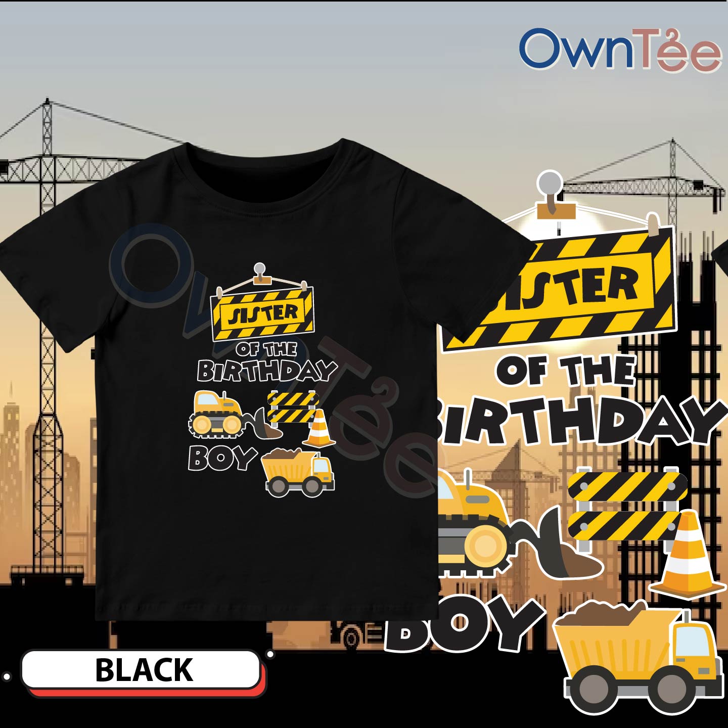 Birthday - Construction 1 Family Black-04