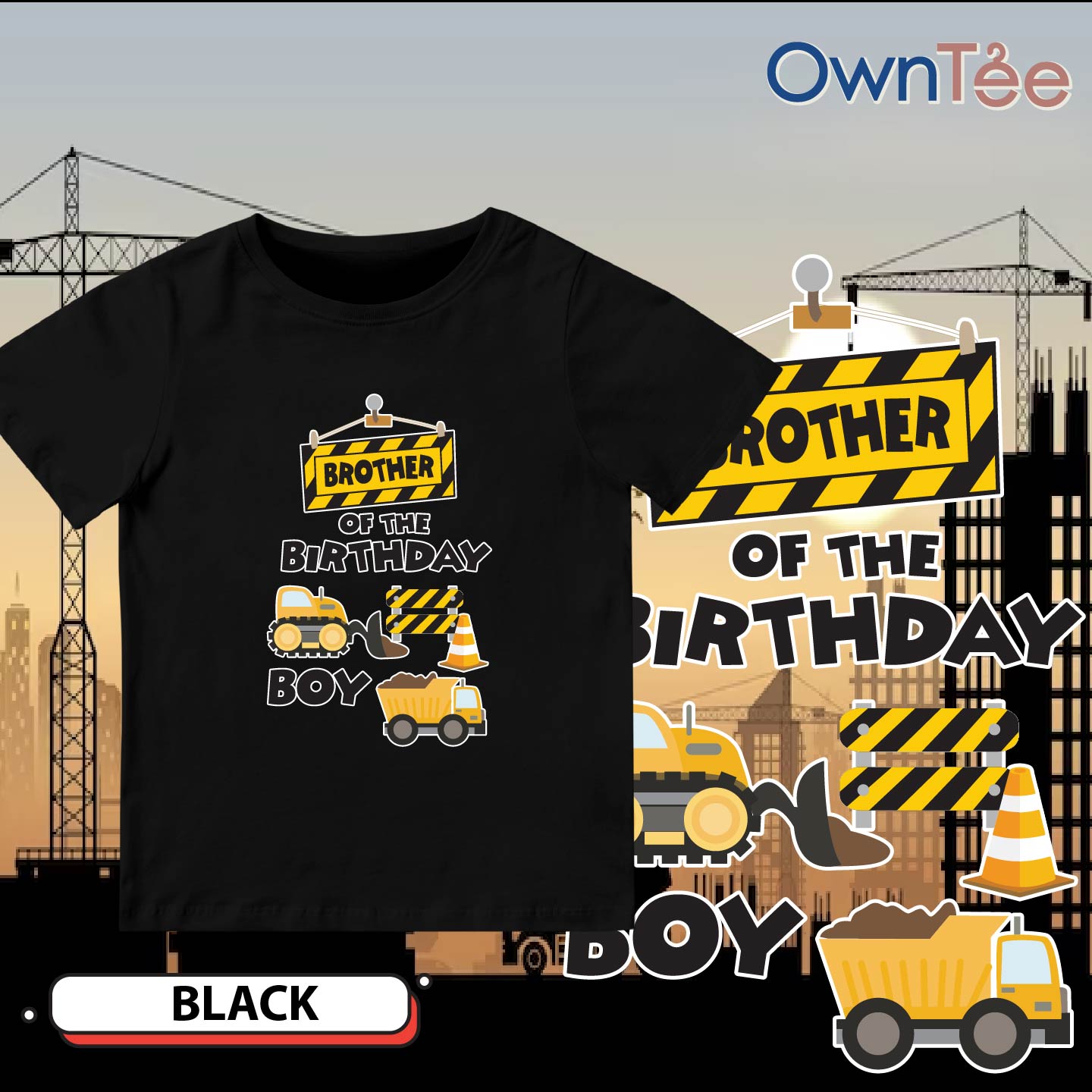 Birthday - Construction 1 Family Black-05
