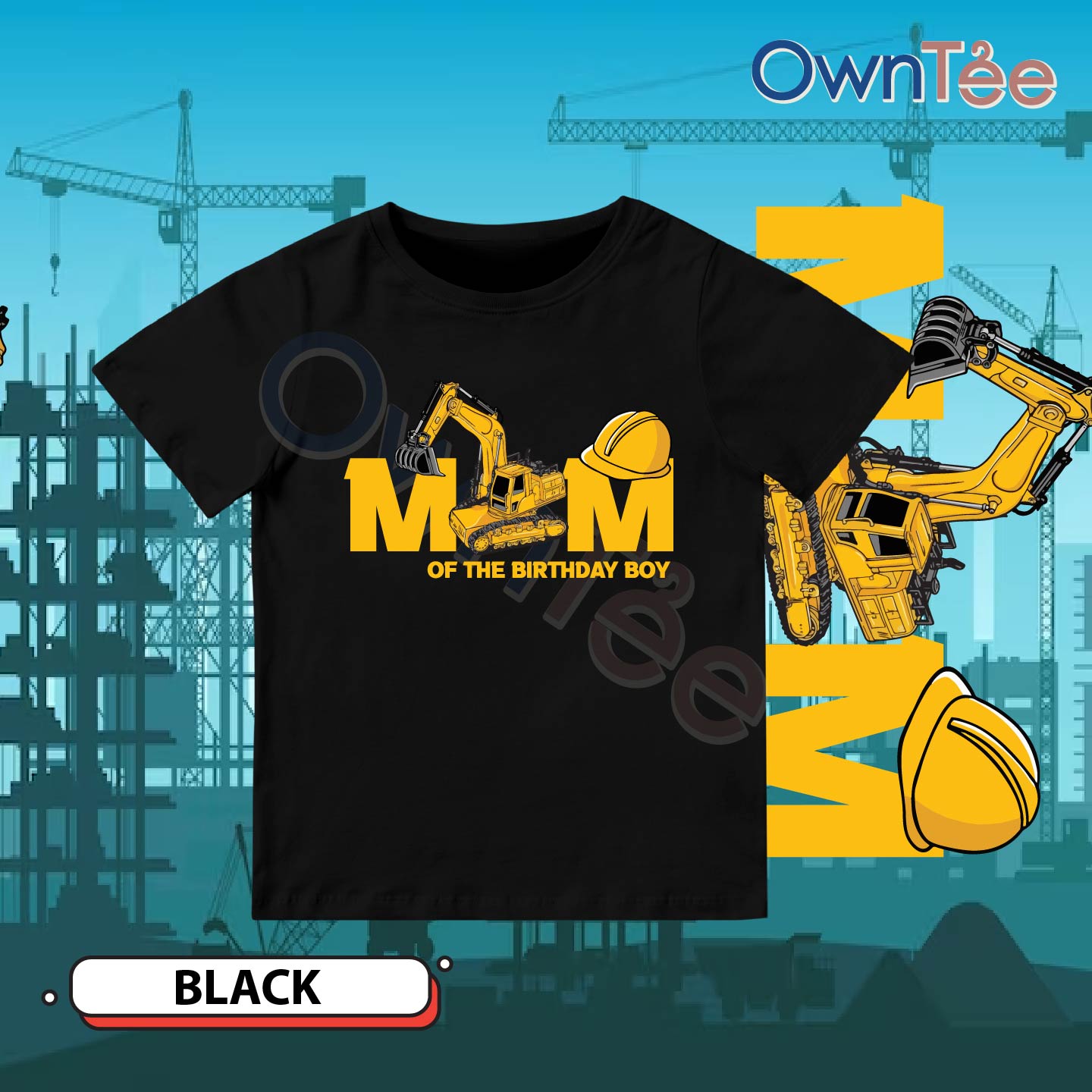 Birthday - Construction Family Black-03