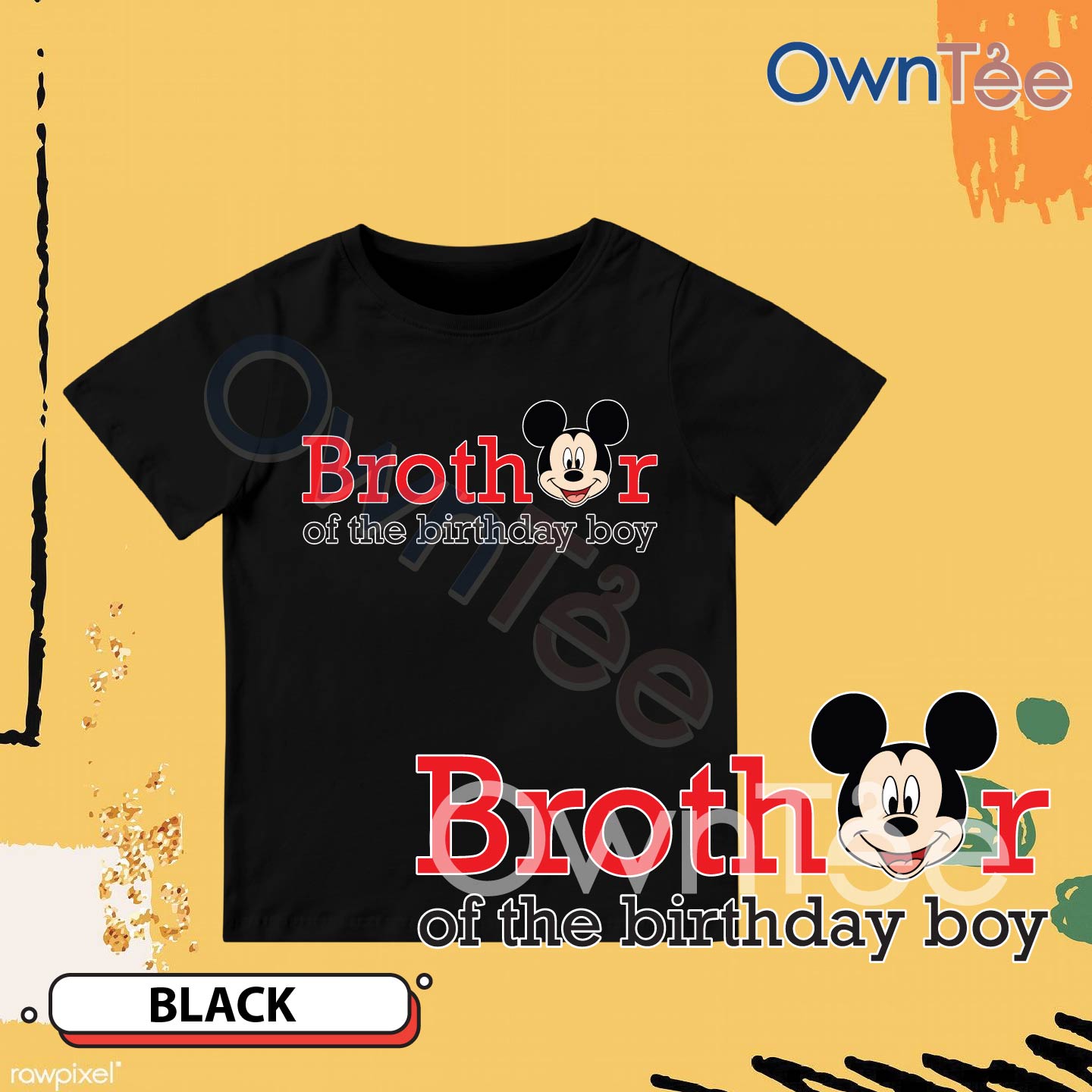 Birthday - Mickey Family Black-05