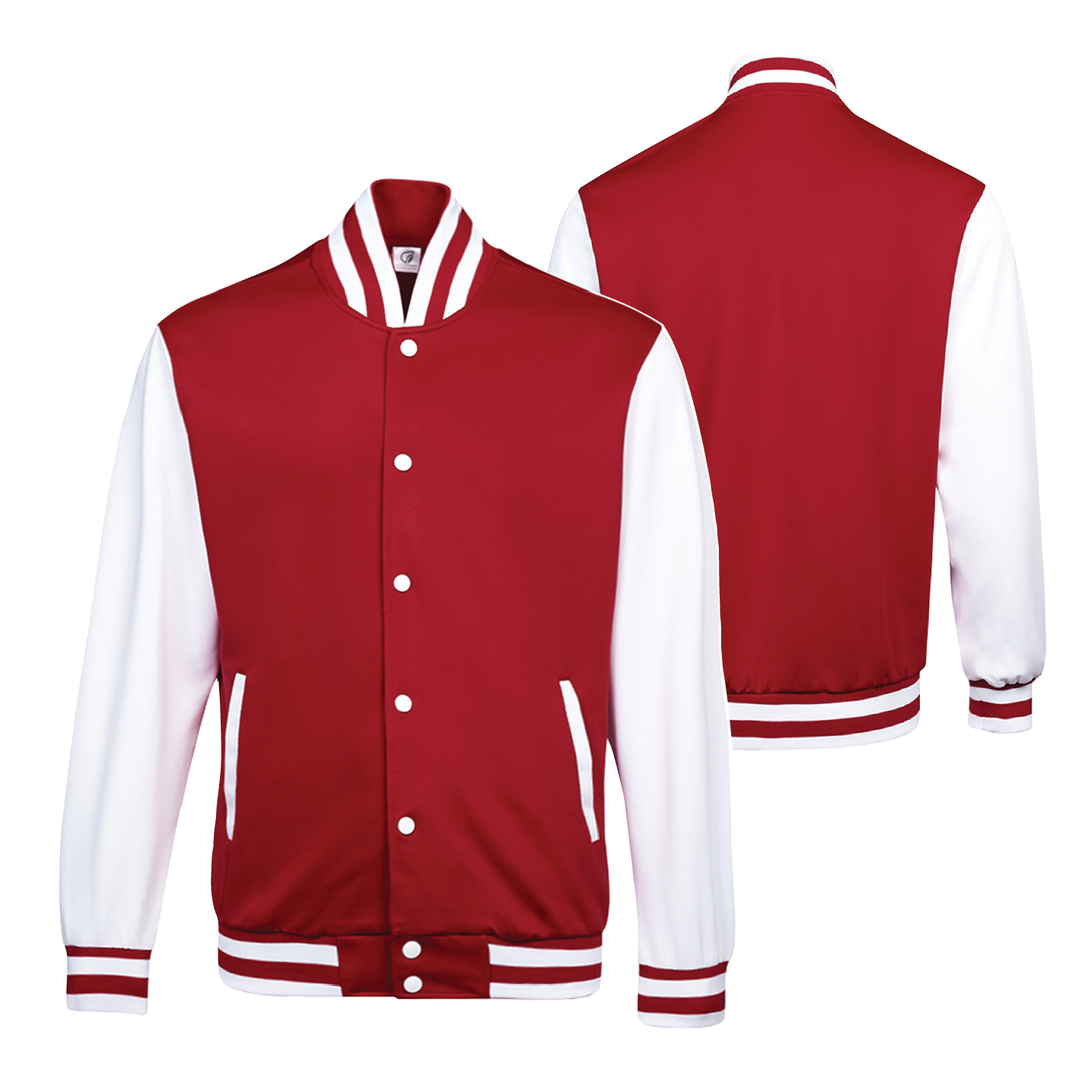 Crimson Red + White