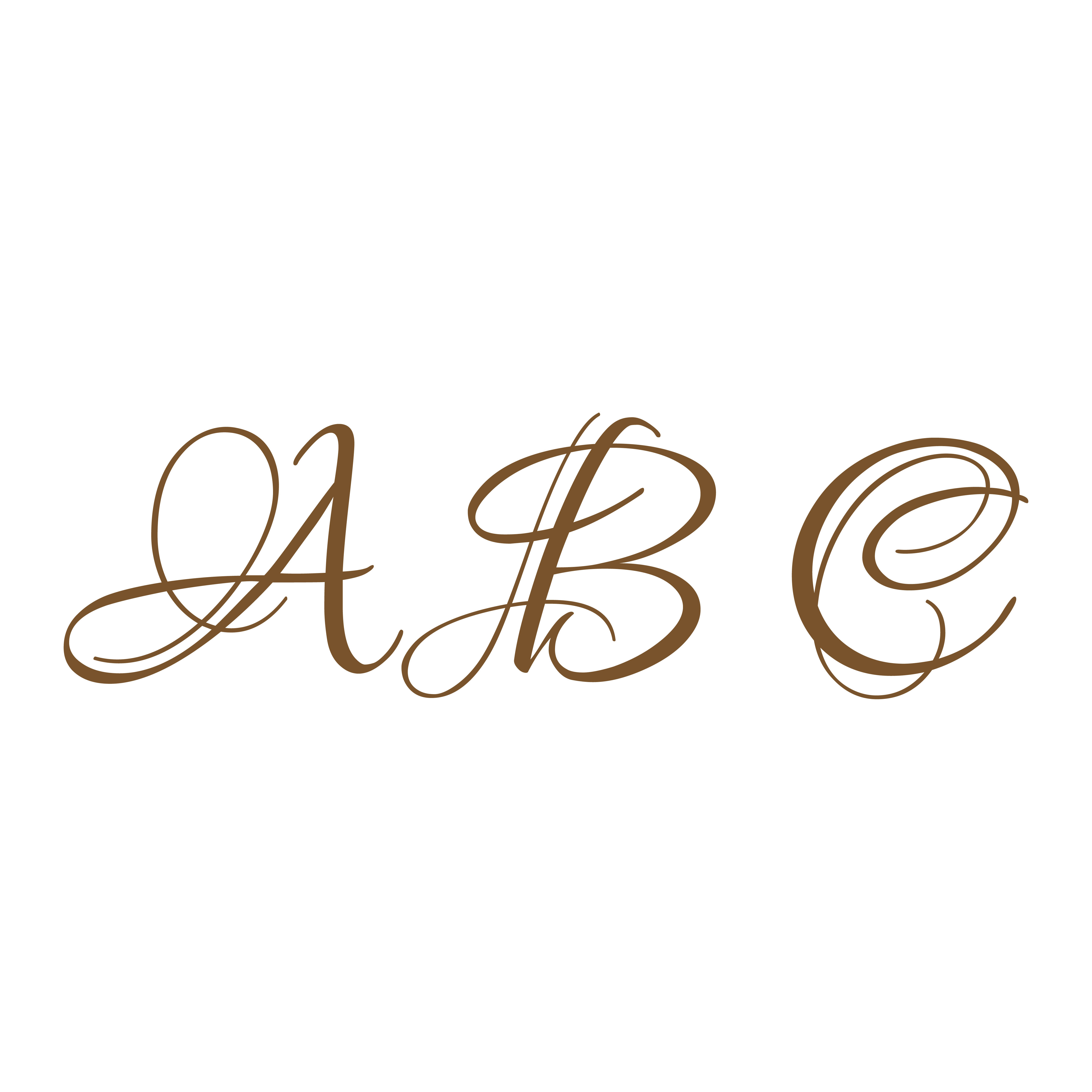cursive 字母
